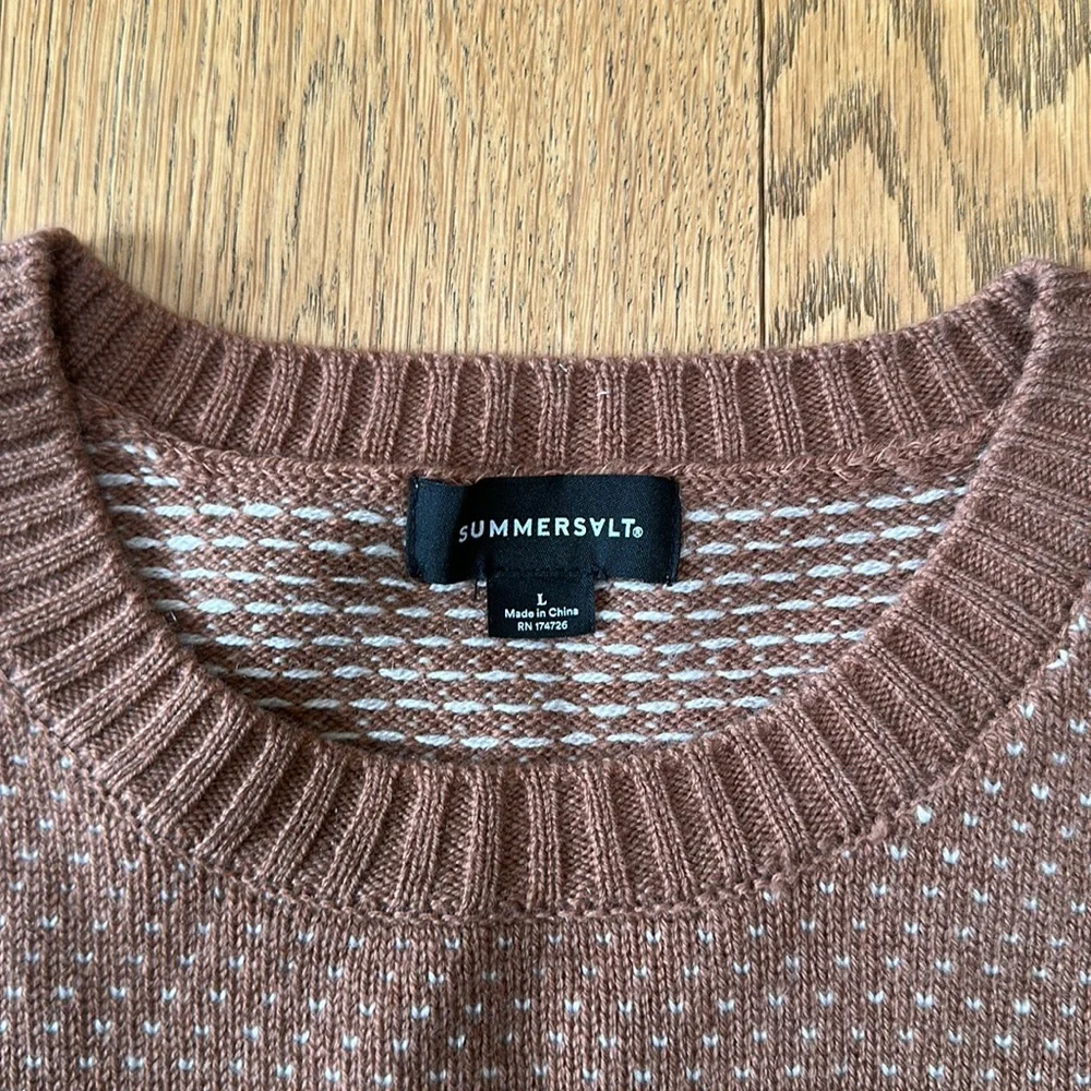The Luxe Cashmere Blend Mix Stitch Sweater - Picture 4 of 5